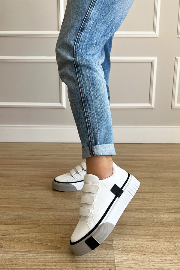 Tênis Feminino Branco Tenis Flatforms Shoe TÃªnis Flatform Vizzano