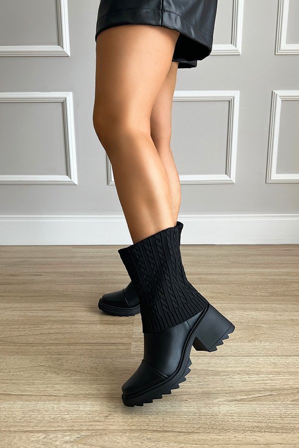 Bota Meia Betina Preto