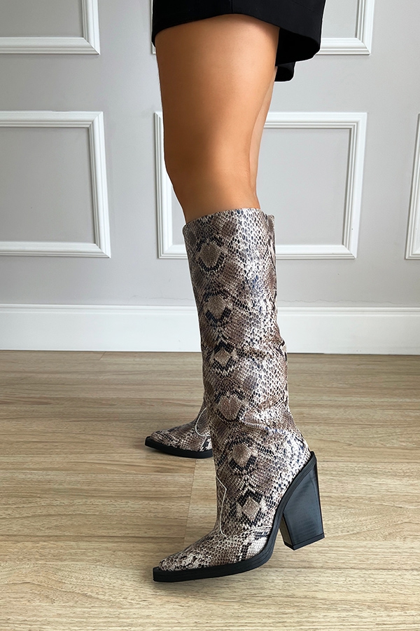 Bota Snake Bota Over The Knee Cobra Bota Snake Cano Longo Salto