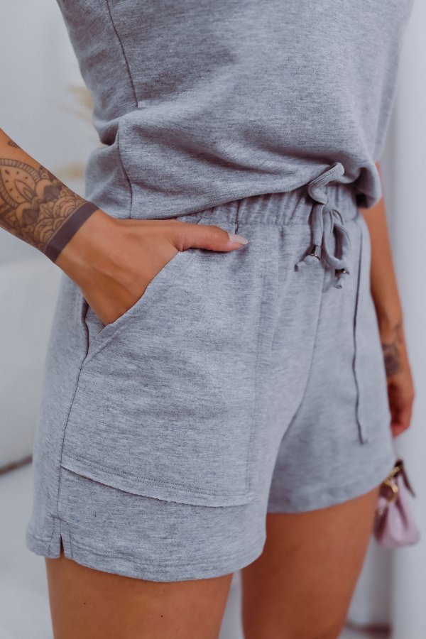 SHORTS FEMININO MOLECOTTON COM BOLSOS LOLI MESCLA