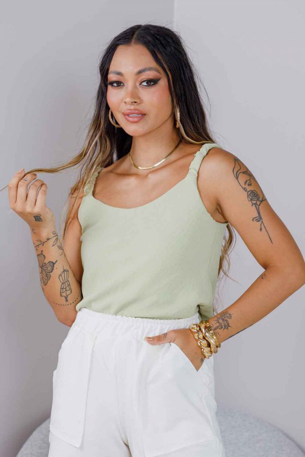 REGATA FEMININA AIR FLOW PAOLA VERDE ERVA DOCE