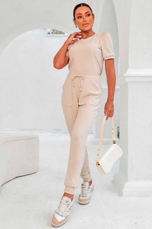 CONJUNTO FEMININO MOLECOTTON MISTY AREIA