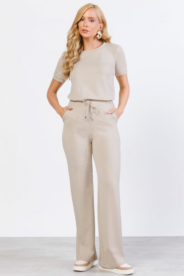 CONJUNTO FEMININO MOLECOTTON GRAZI AREIA