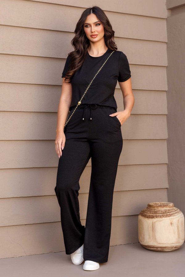 CONJUNTO FEMININO MOLECOTTON GRAZI PRETO