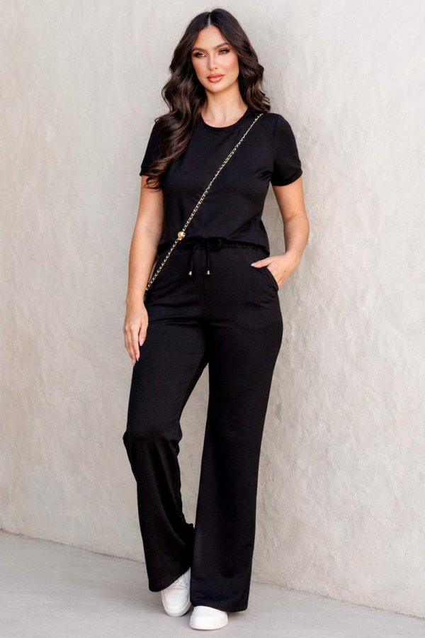 CONJUNTO FEMININO MOLECOTTON GRAZI PRETO