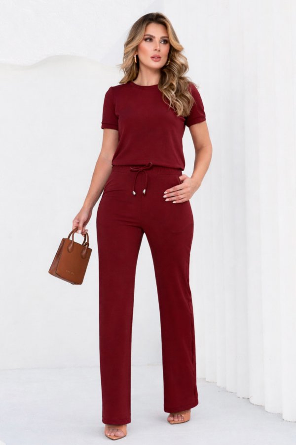 CONJUNTO FEMININO MOLECOTTON GRAZI BURGUNDY