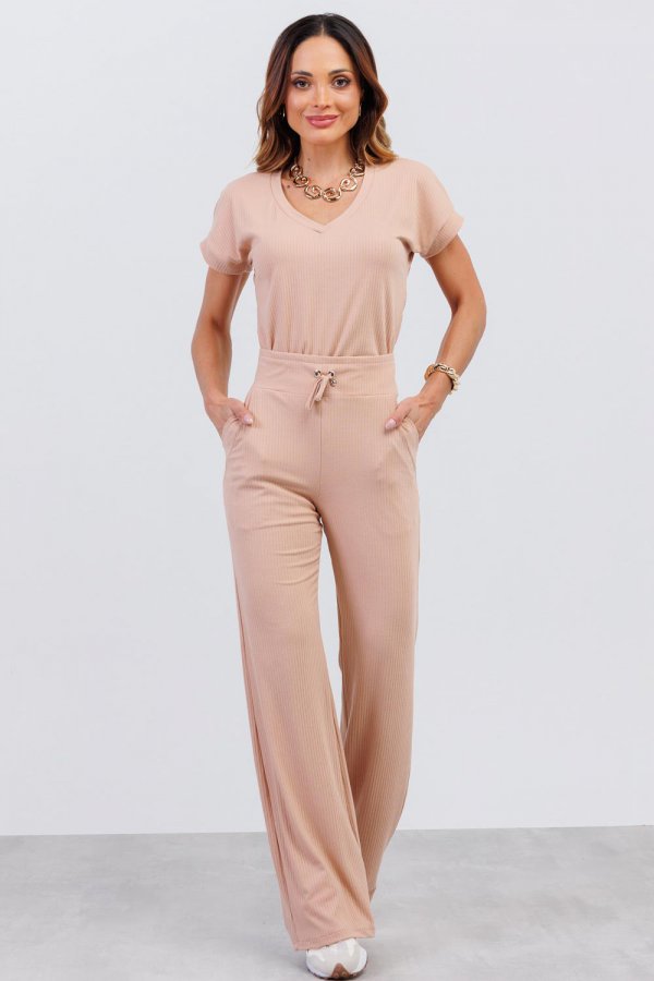 CONJUNTO FEMININO CANELADO MERY CAPPUCCINO