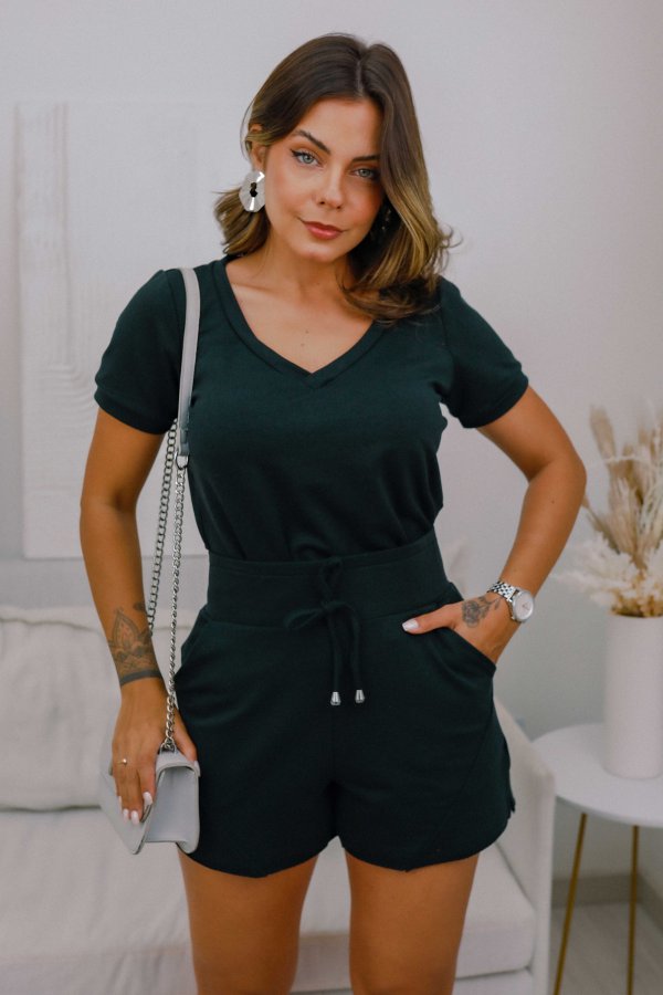 CONJUNTO FEMININO MOLECOTTON CATARINA PRETO