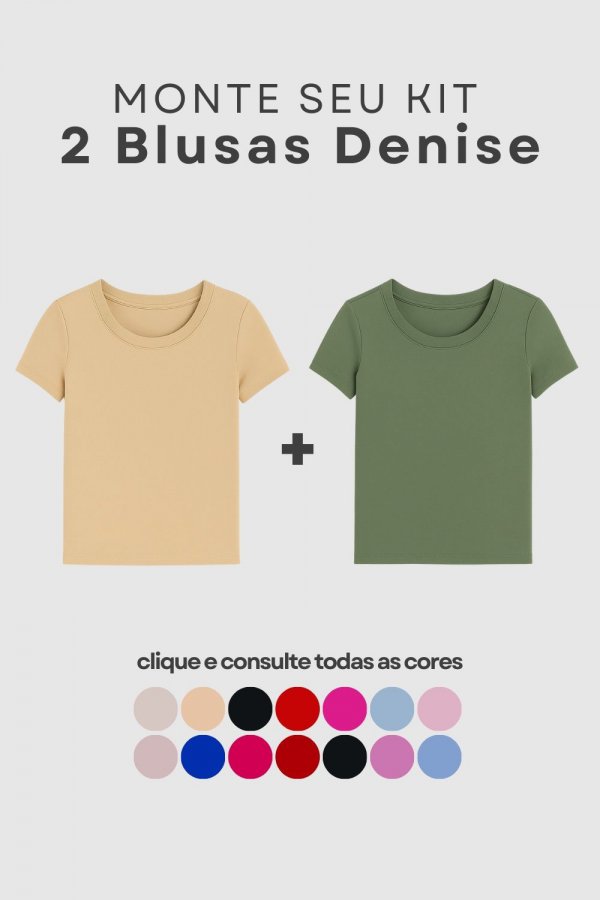 KIT DUAS PEAS - BLUSA DENISE 