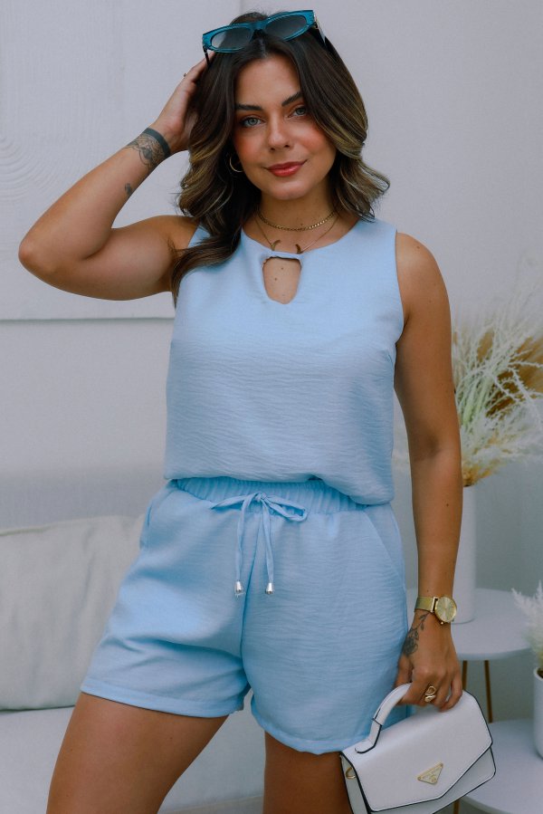 CONJUNTO FEMININO AIR FLOW ELIANA AZUL CLARO