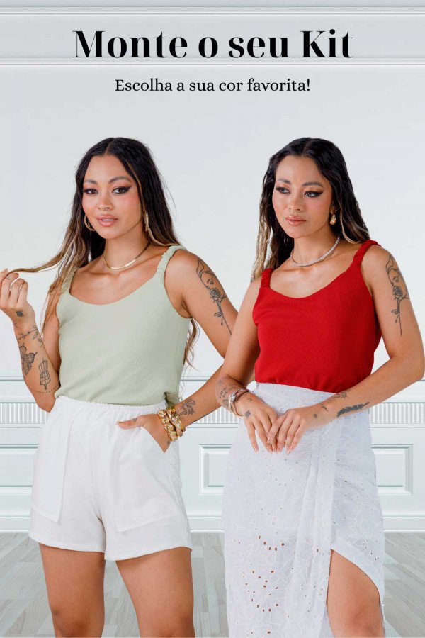 KIT DUAS PEAS - REGATA FEMININA AIR FLOW PAOLA 