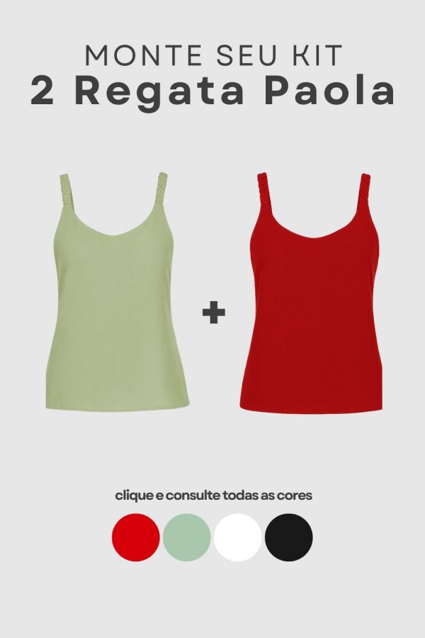 KIT DUAS PEAS - REGATA FEMININA AIR FLOW PAOLA 