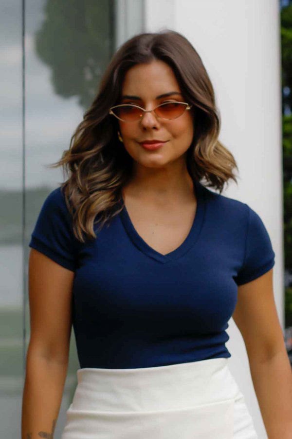 BLUSA FEMININA DE RIBANA CLEO MARINHO