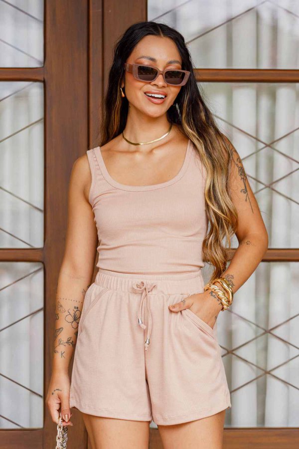 CONJUNTO FEMININO DE RIBANA PAULINHA CAPPUCCINO