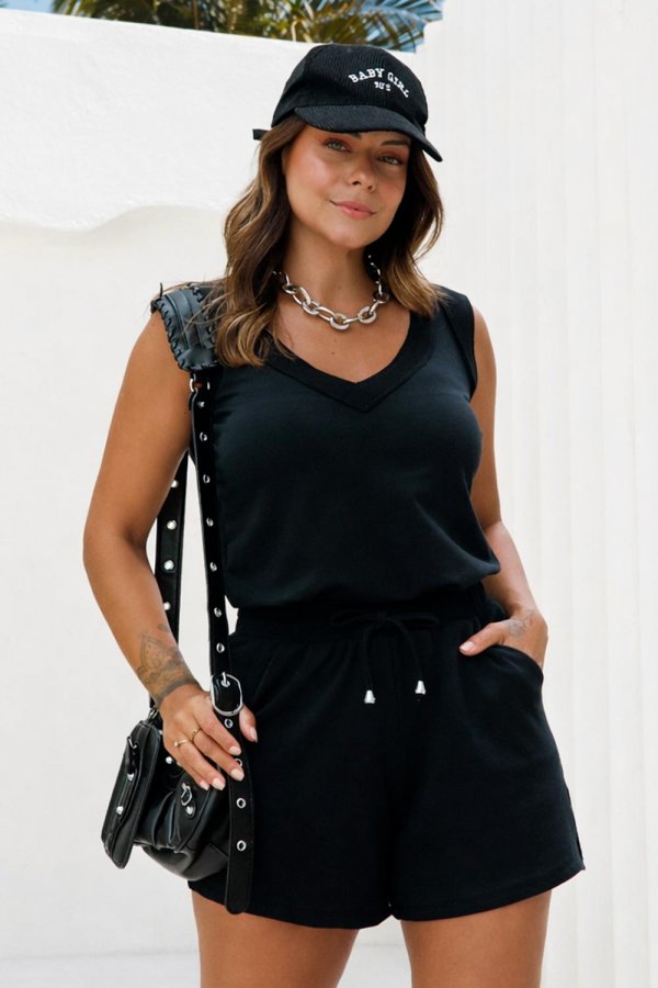 CONJUNTO FEMININO MOLECOTTON FILIPA PRETO