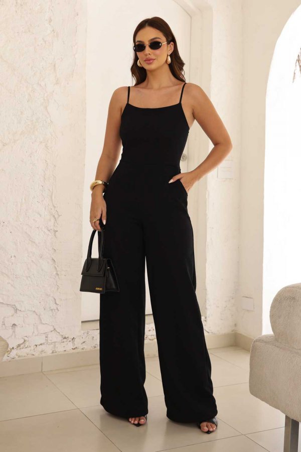 MACACO FEMININO TEXTURIZADO ANA PRETO