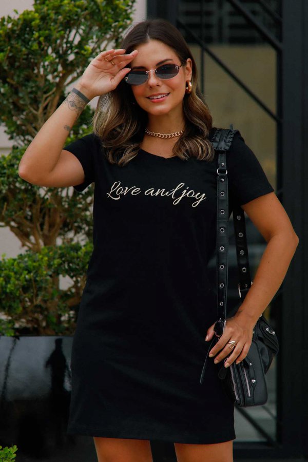 VESTIDO MEIA MALHA MILANO PRETO