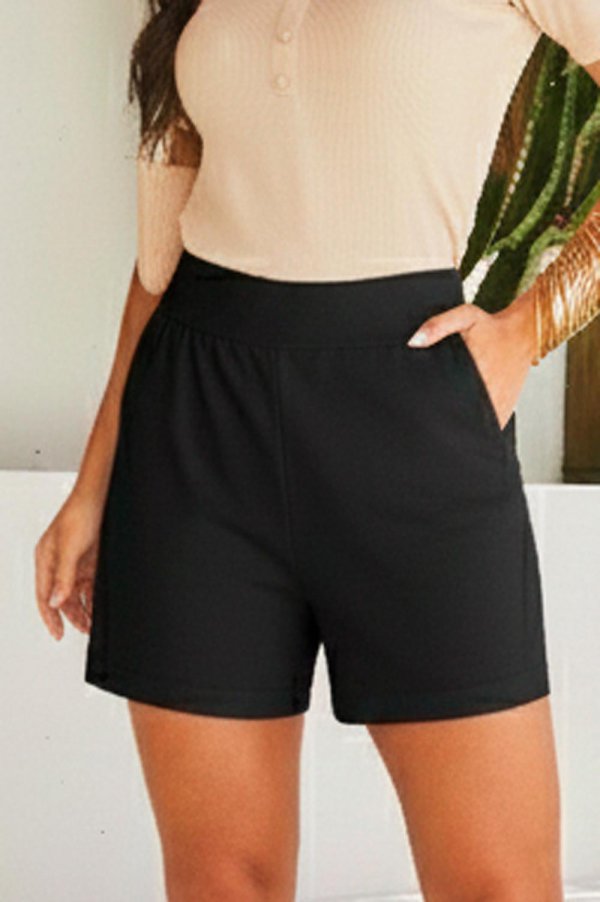 SHORTS VISCOLYCRA CAROLINE PRETO