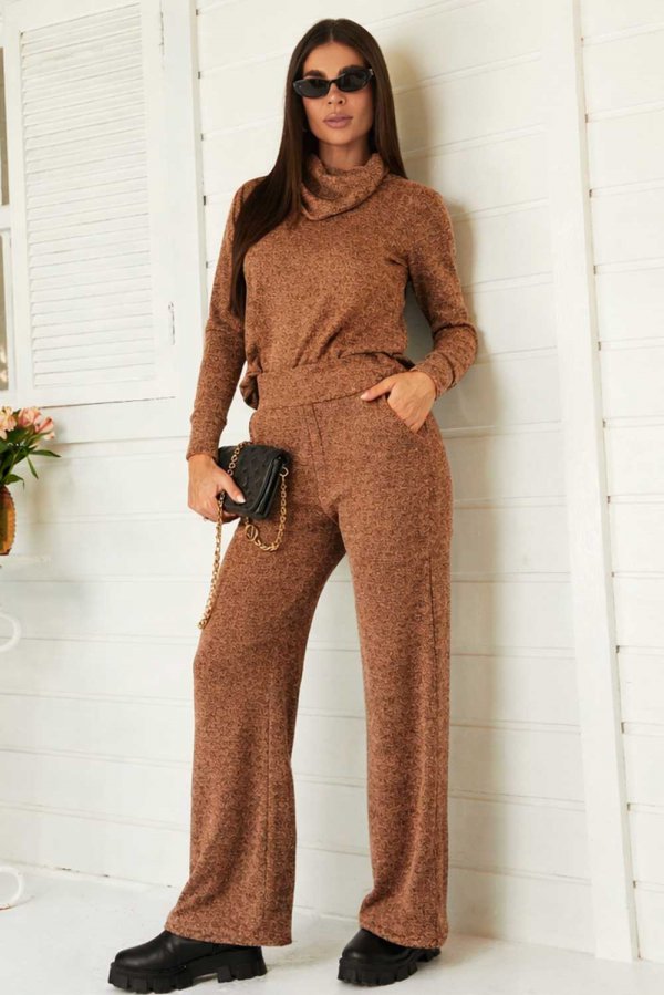 CONJUNTO FEMININO DE L�ZINHA FIORELA CAPPUCCINO