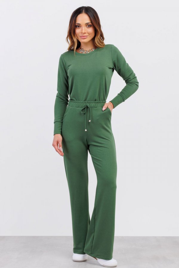 CONJUNTO FEMININO MOLECOTTON STEFANIE VERDE MILITAR