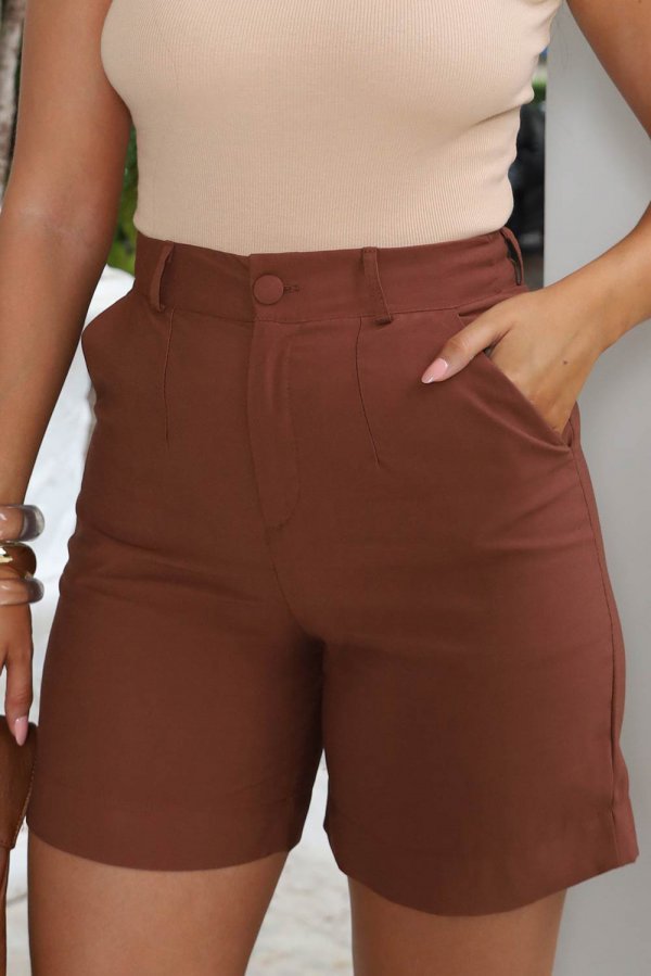 SHORTS FEMININO ALFAIATARIA PREMIUM ISIS