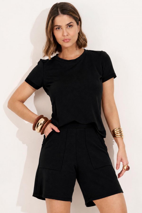 CONJUNTO FEMININO MOLECOTTON VAL�RIA PRETO