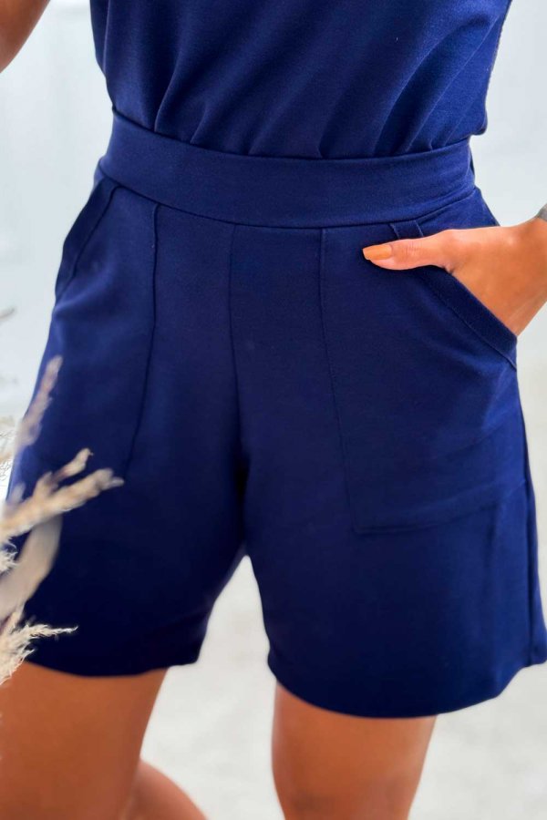 SHORTS FEMININO MOLECOTTON VALRIA AZUL MARINHO