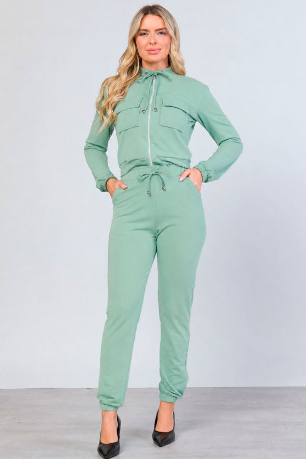CONJUNTO FEMININO MOLECOTTON JANICE VERDE ERVA DOCE