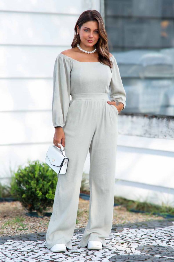 CONJUNTO FEMININO RIBANA TEXTURIZADA BIA