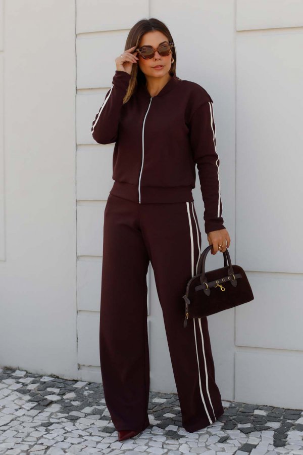 CONJUNTO FEMININO HELENA MARROM