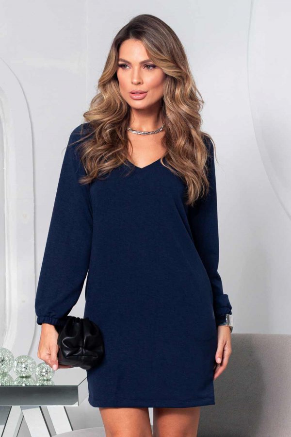 VESTIDO MOLECOTTON VITA AZUL MARINHO