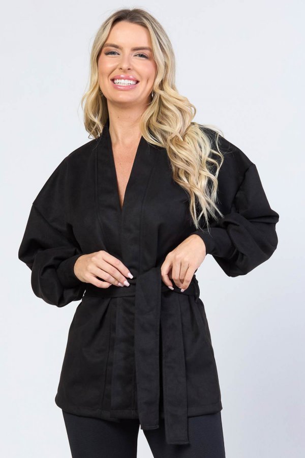 KIMONO FEMININO CAM�LIA PRETO