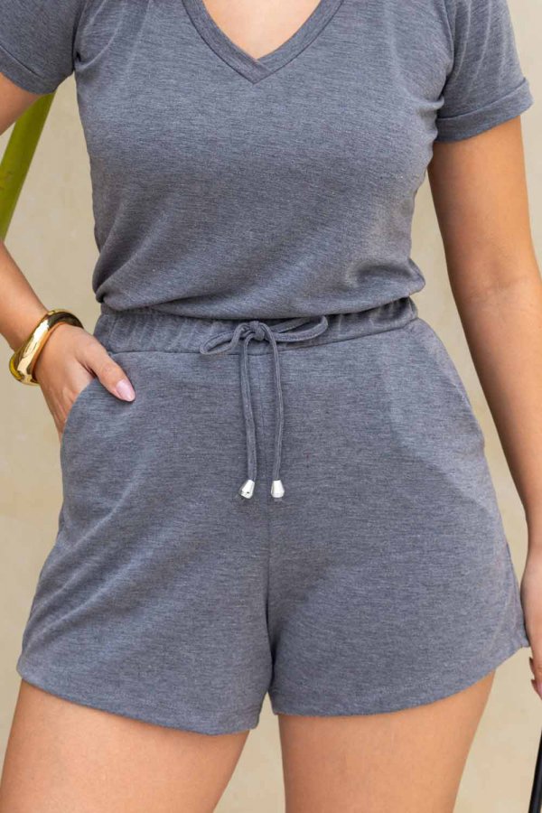 SHORTS FEMININO MOLECOTTON CARLA GRAFITE
