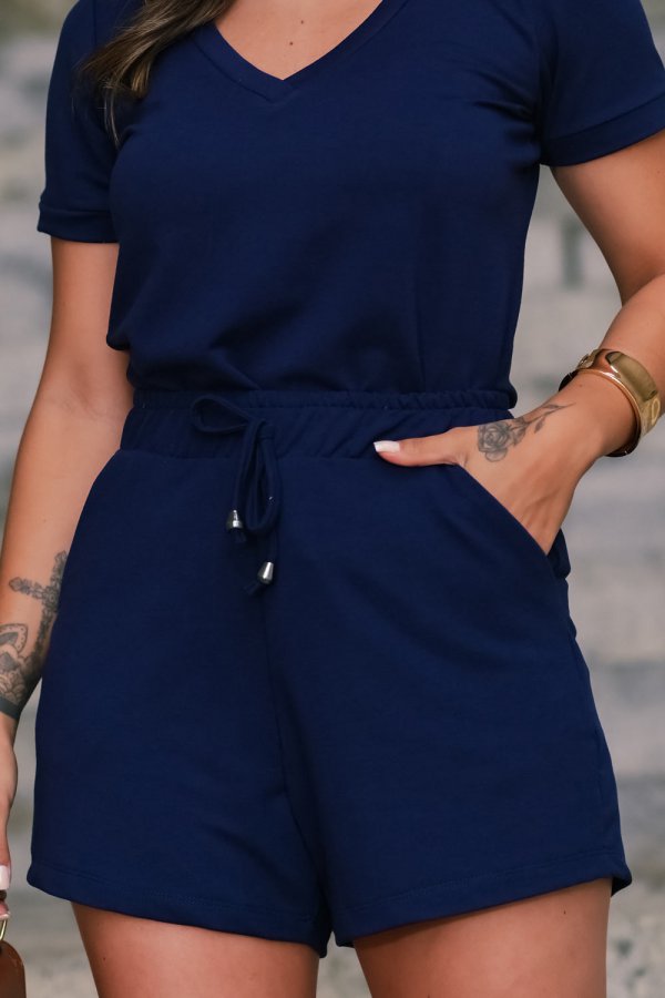 SHORTS FEMININO MOLECOTTON CARLA AZUL MARINHO