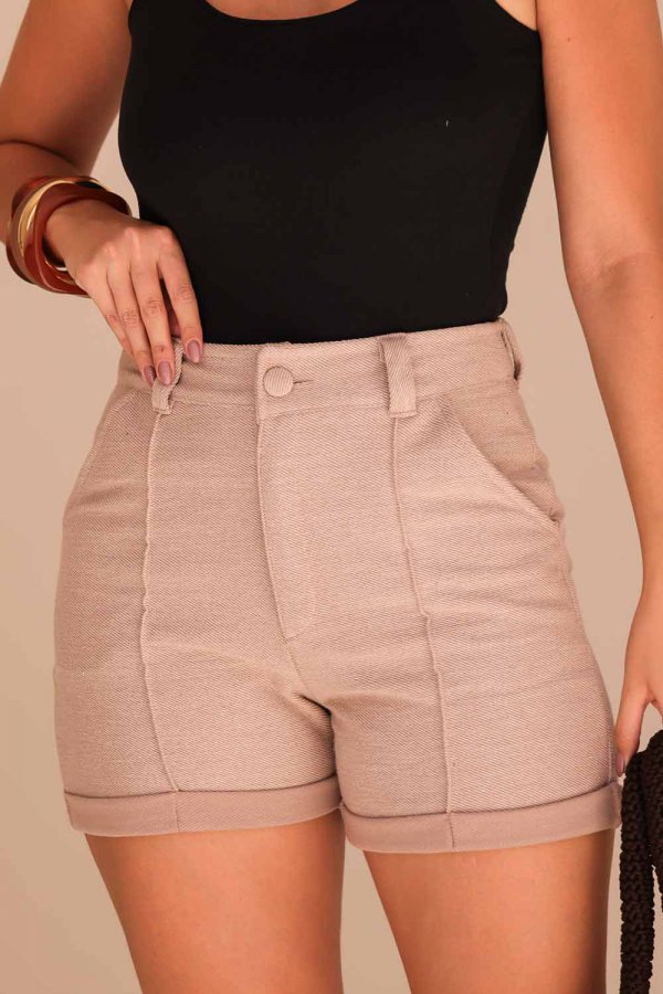 SHORTS FEMININO MALU CAPPUCCINO
