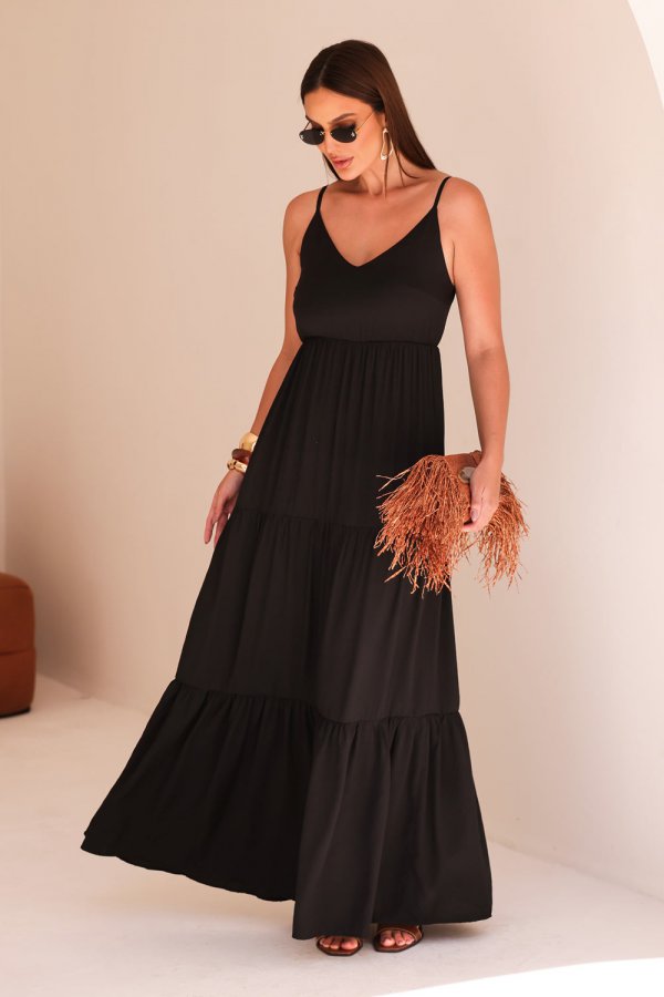 VESTIDO LONGO JSSICA PRETO