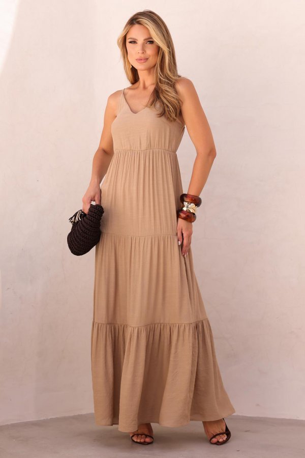 VESTIDO LONGO JSSICA CAPPUCCINO