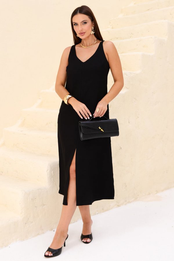 VESTIDO DE ALFAIATARIA VISCOSE ALICIA