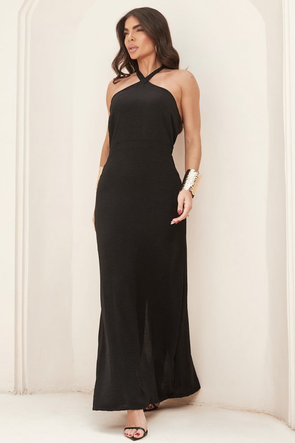 VESTIDO DE AIR FLOW HANNAH PRETO