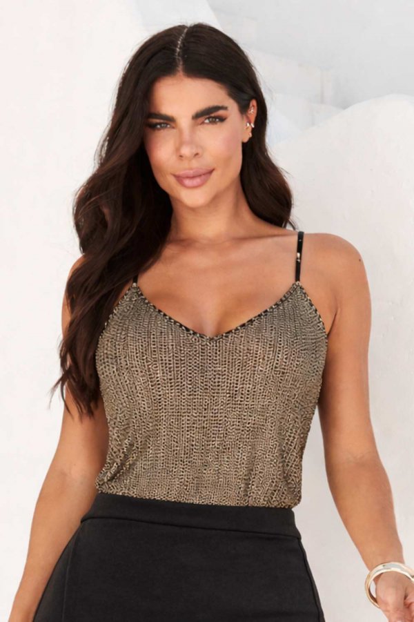 REGATA FEMININA DE PAET� BRITNEY DOURADO