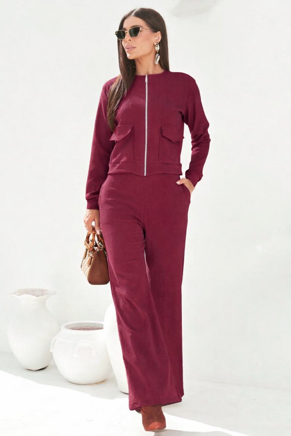 CONJUNTO FEMININO TEXTURIZADO MARILDA AMEIXA