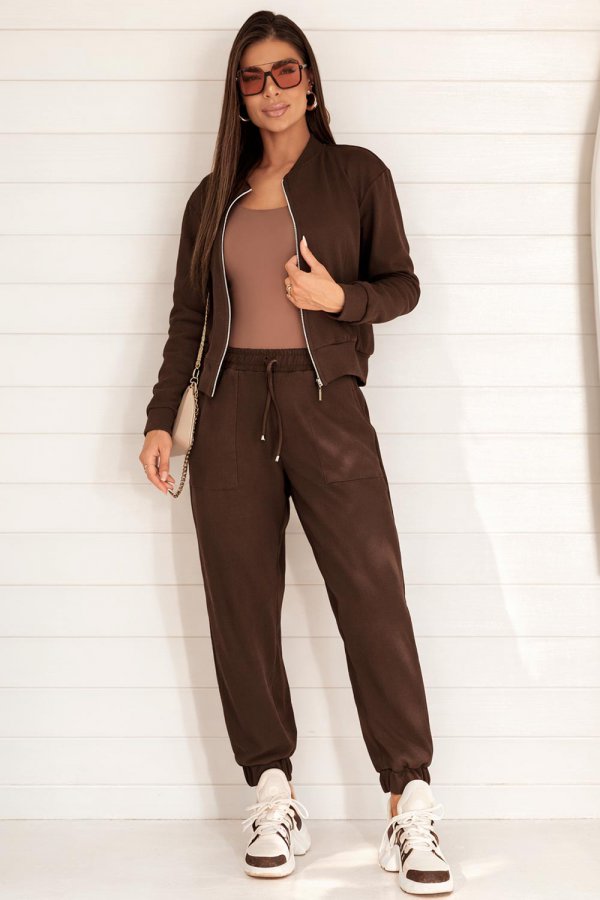 CONJUNTO FEMININO ZOE MARROM