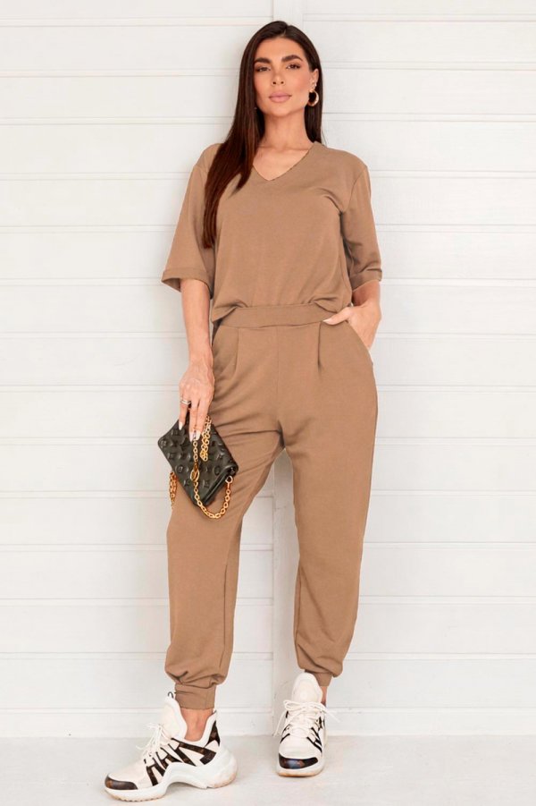 CONJUNTO FEMININO MOLECOTTON BETTY CAPPUCCINO