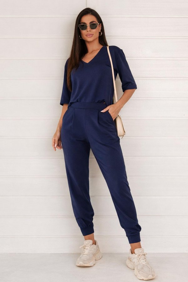 CONJUNTO FEMININO MOLECOTTON BETTY AZUL MARINHO