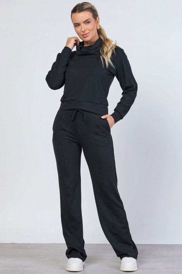 CONJUNTO FEMININO MOLECOTTON GAIA PRETO
