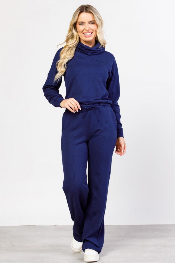 CONJUNTO FEMININO MOLECOTTON GAIA AZUL MARINHO