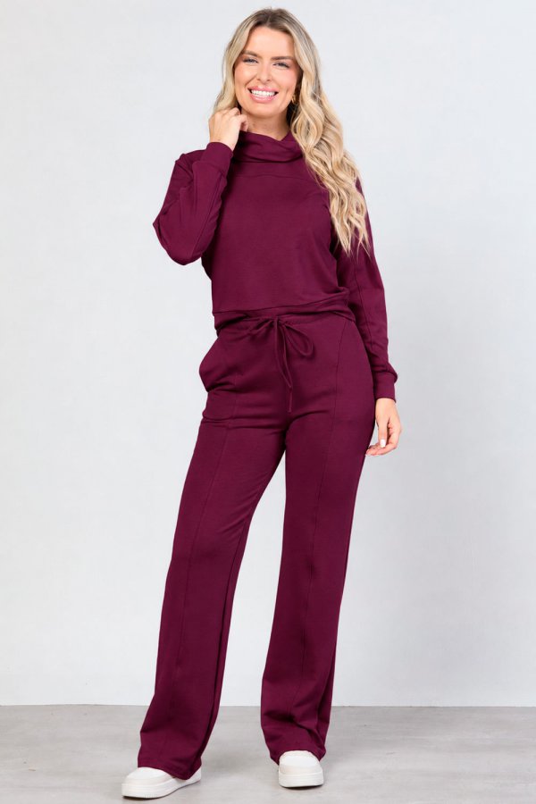 CONJUNTO FEMININO MOLECOTTON GAIA AMEIXA