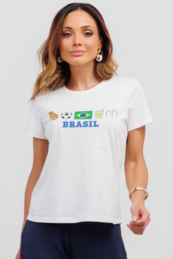 BLUSA FEMININA SILMARA OFF WHITE