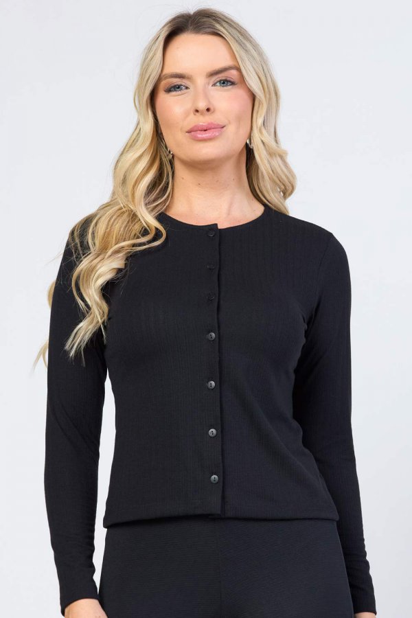 BLUSA FEMININA CANELADA JASMINE PRETO