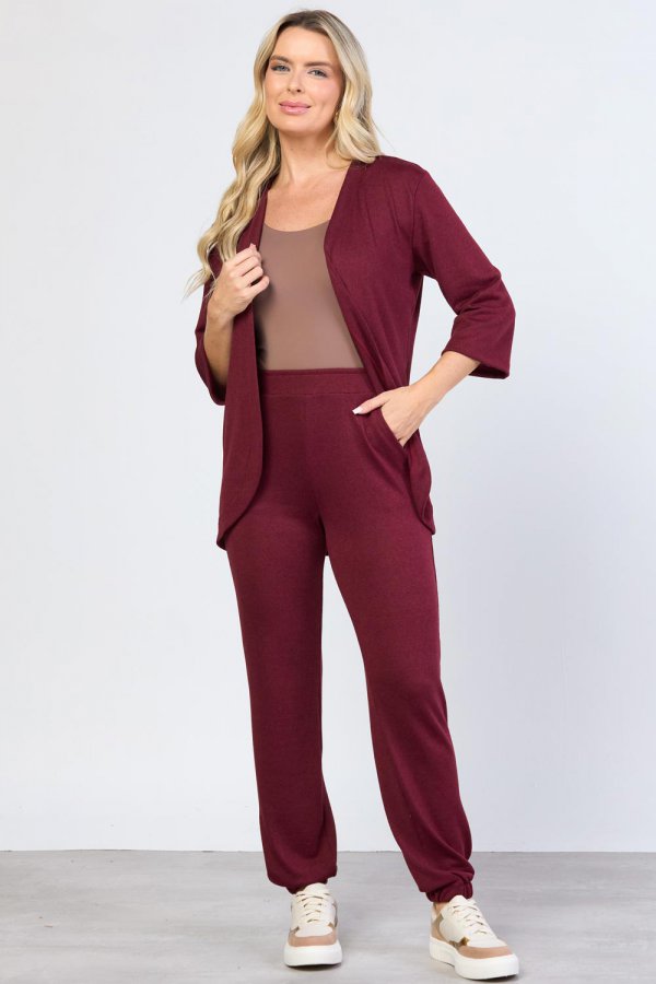 CONJUNTO FEMININO L�ZINHA LAIANE BORDO